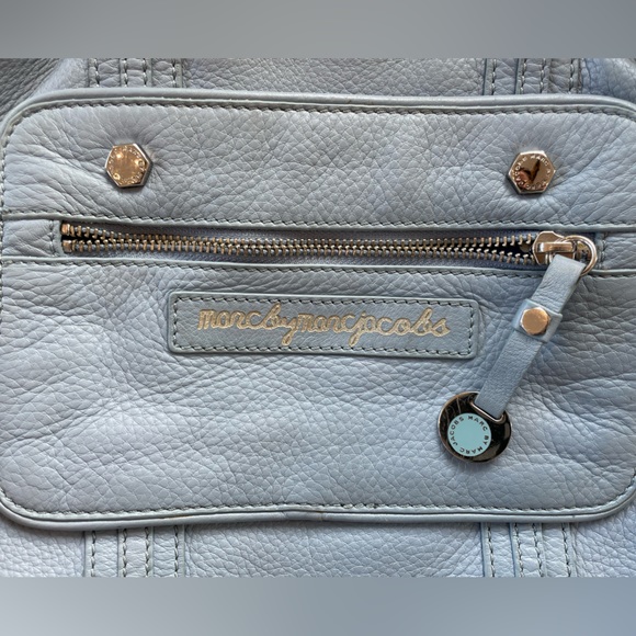 Marc by Marc Jacobs Blue Hobo Crossbody Bag 100% Cow Leather - Picture 9 of 16